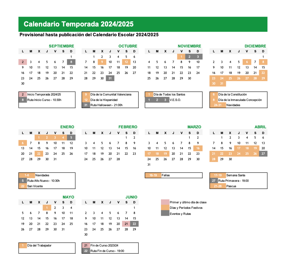 Calendario 2025