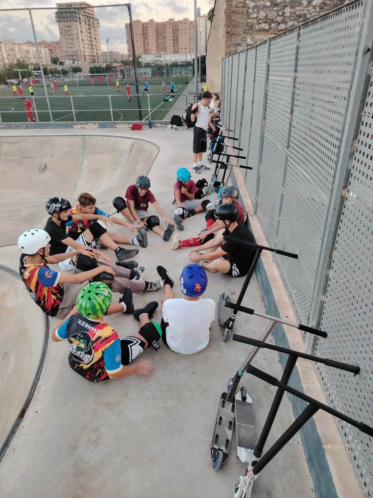 Grupo de competición de scooter